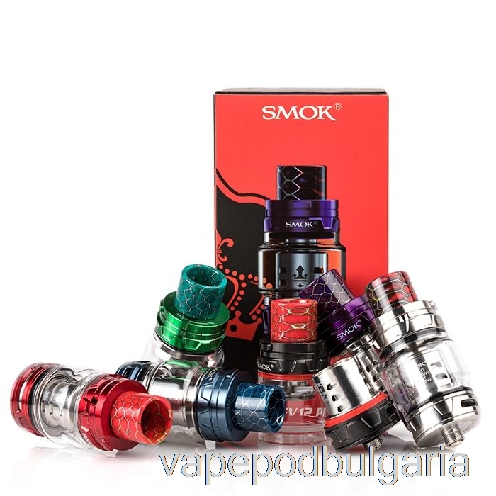 Vape Течности Smok Tfv12 Princ Sub-ohm Tank Black W/ Red Spray